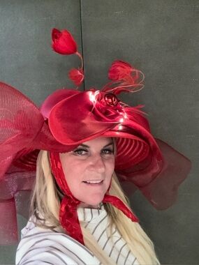 Huge Handmade Kentucky Derby Hat 30” Showstopper Statement Fascinator